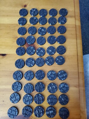50 25mm Basen Cobble Affect für Miniaturen