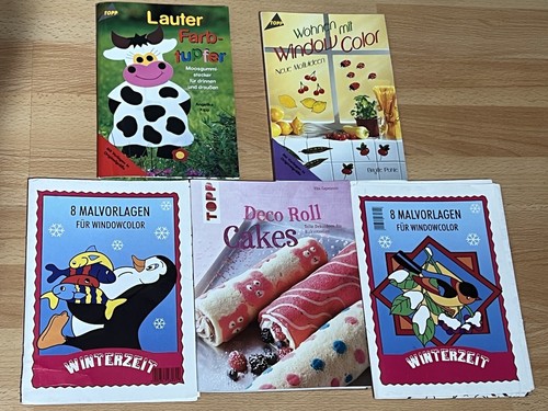 5 Bastelbücher TOPP „Lauter Farbtupfer“, „Window Color“, „Deko Roll Cakes“ u.a. - Bild 2 von 3