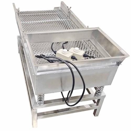 110V 15MM Linear Vibrating Screen Electric Double Motors Sifter Shaker 80W*2 - Picture 6 of 21