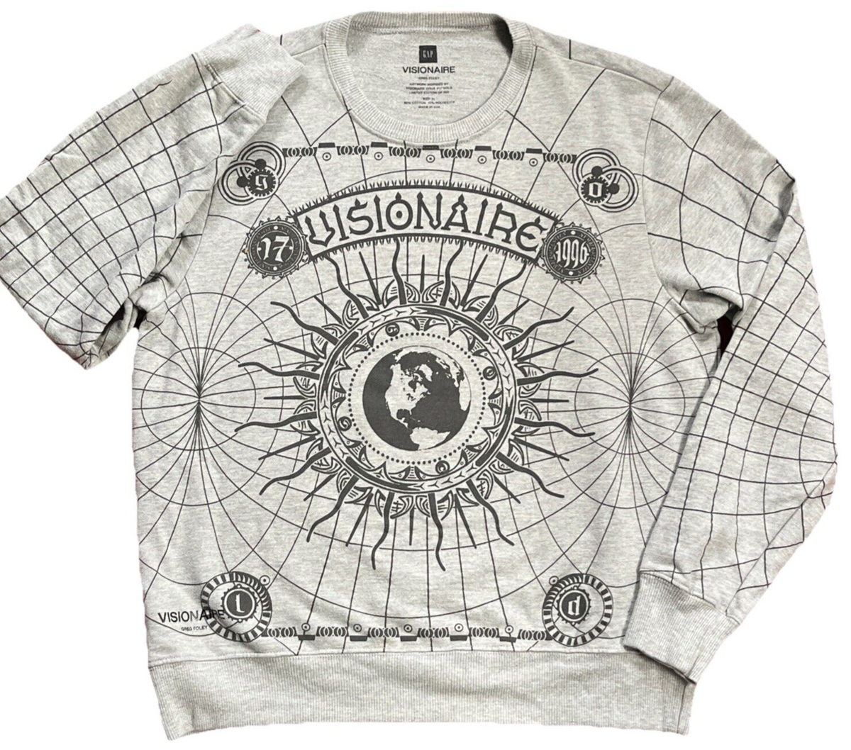 Rare VISIONAIRE X GAP Greg Foley Ltd Edition of 500 Crewneck Print