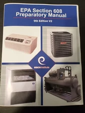 ESCO Institute EPA Section 608 Preparatory Manual Pamphlet Federal Clean Air Act