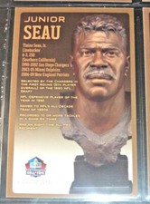 2015 CLASS~HALL OF FAME HOF BUST CARD #D/150 JUNIOR SEAU USC TROJANS San Diego