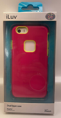 iLuv Regata Dual Layer Schutzhülle iPhone 6/6S - Pink/Gelb