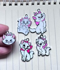 lot 40Pcs cartoon cats new Charm bracelet necklace Pendants DIY Jewelry Makings