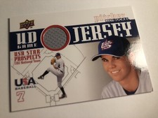 2009 Upper Deck USA Baseball Game Used Jersey Cody Buckel GJU1