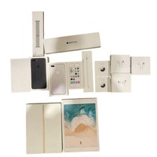 Apple Product Boxes w/ Genuine Accessories for iPhone, Watch, AirPods, iPad