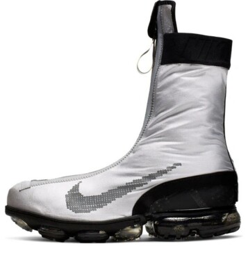 Size 10.5 Nike Air VaporMax Flyknit FK Gator ISPA Black Silver Mens AR8557-001