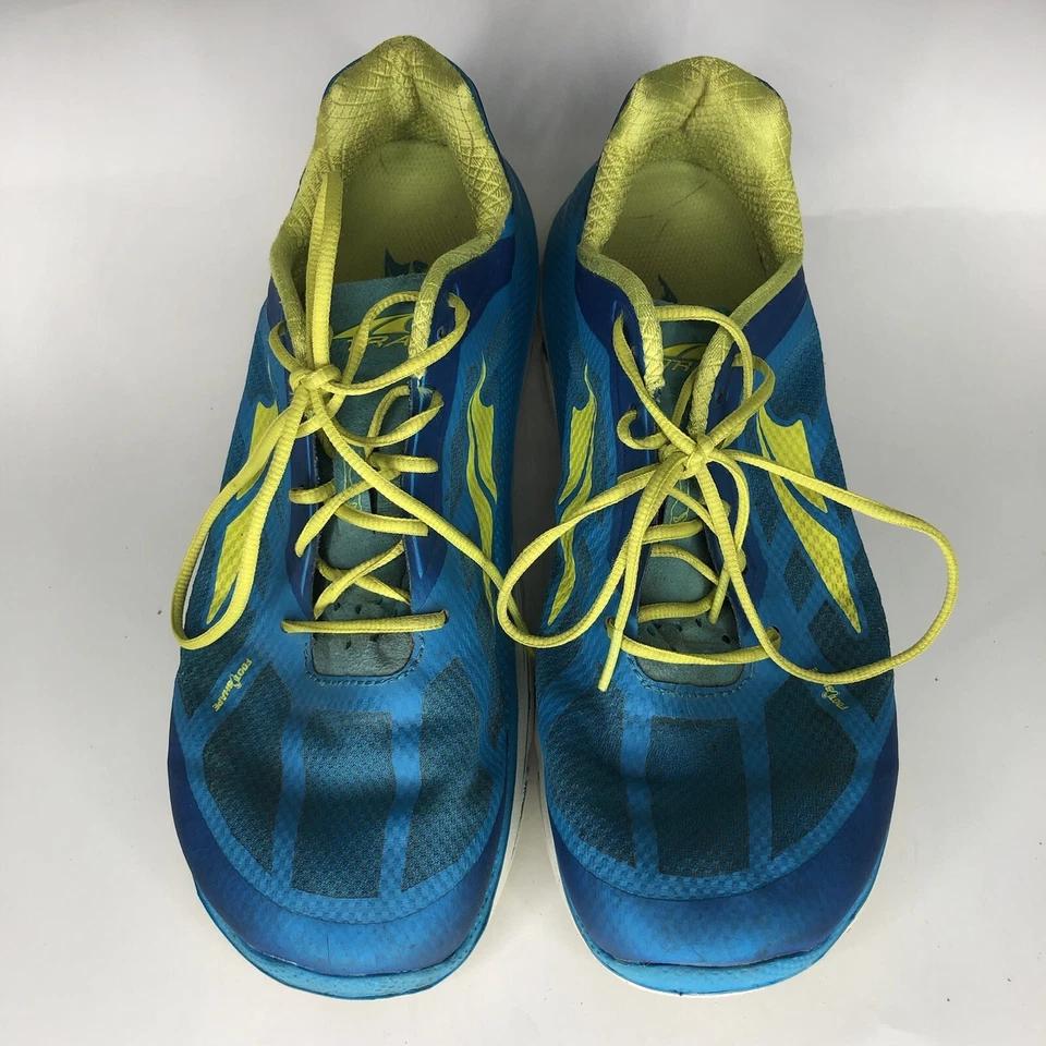 Zapatillas deportivas Altra para mujer talla 8,5 azul/amarillo sintético con cordones para correr Foto 2 de 4