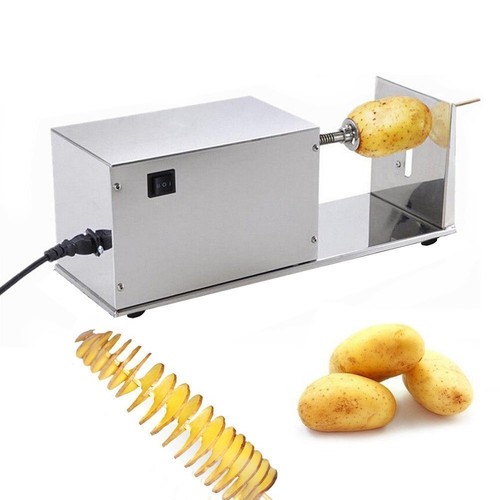 Electric Stainless Steel Twist Slicer Potato Tornado Automatic Slicing Machine - Picture 1 of 6