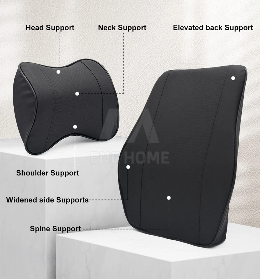 Car Seat Memory Foam Lumbar Back Pillow Support Back Cushion Neck Pillow Cushion - image 3 of 4