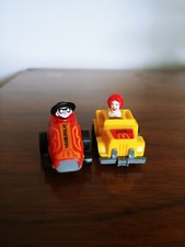Vintage McDonald's Pull Back Cars Fast Macs Hamburglar Ronald 1985 Happy Meal
