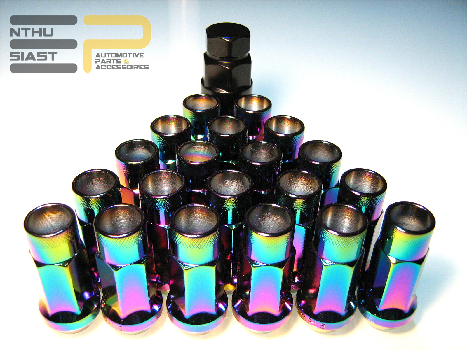 Steel Tuner JDM Lug Nuts Stahl Radmuttern M12 x 1.25 Neo Chrom eBay