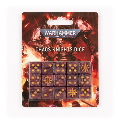 Dice Pack Chaos Knights Warhammer 40K NIB