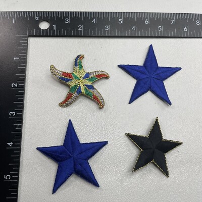 4 STARS Patch Lot Including One Very Interesting Multi-Color One 94MI ...