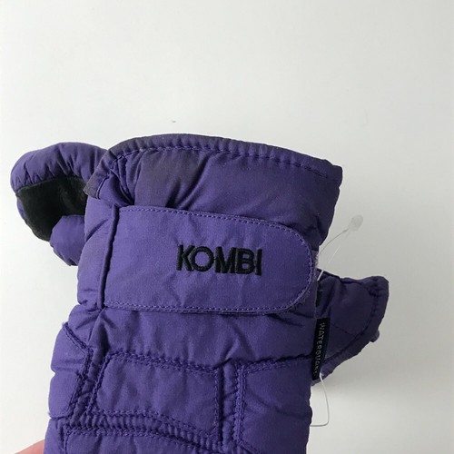 Retro Kombi Junior Size Medium Purple Ski MittensWith Leather Palm - Picture 3 of 9