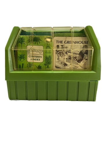 Vintage 1978 The Greenhouse Plant Card File Index Greenhouse Reference Gardener