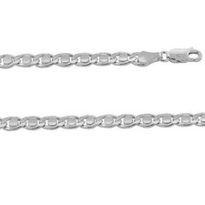 4mm,5mm,7mm Sterling Silver Diamond Cut Round Link Chain Necklace, Made in Italy
