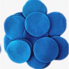 Blue Blissful Circles - 3 Inch 30pc - Premium Felt Pads for Crafts, DIY Projec