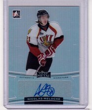 NICOLAS MELOCHE 14/15 ITG Leaf Metal Rookie Autograph Auto Baie-Comeau Drakkar