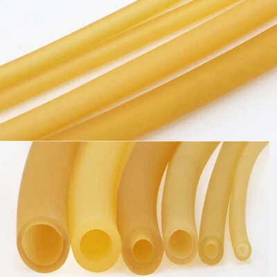 Natural Latex Rubber Tubes High Elastic Hose ID 1.6/2mm-18mm For Sports Medical - Photo 1/4