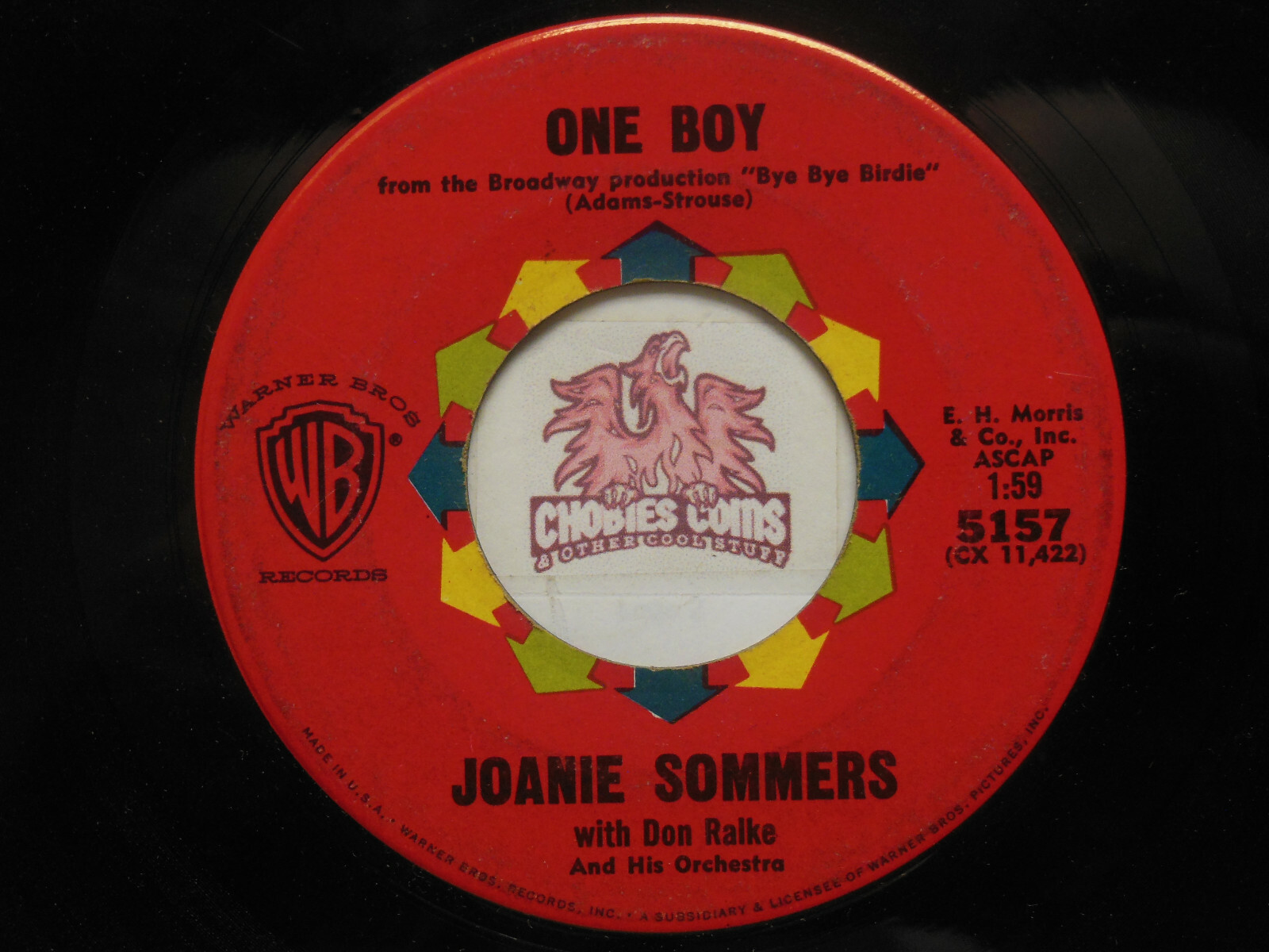 Joanie Sommers: One Boy / I'll Never Be Free, 45 RPM G+ (Y6) 