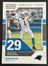 2017 Score Fantasy Stars Panthers Football Card #2 Cam Newton