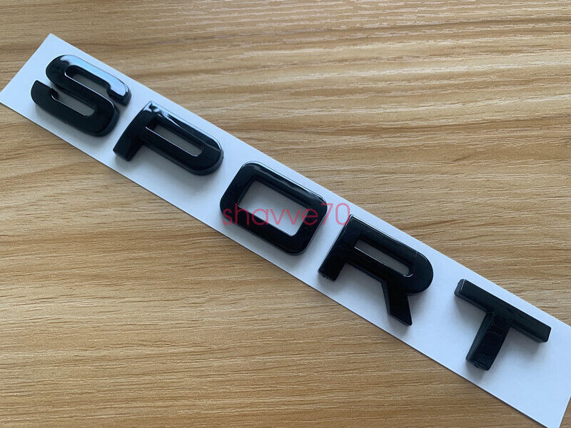 For LAND ROVER Glossy Black " SPORT " Letters Trunk Badge Emblem Badge