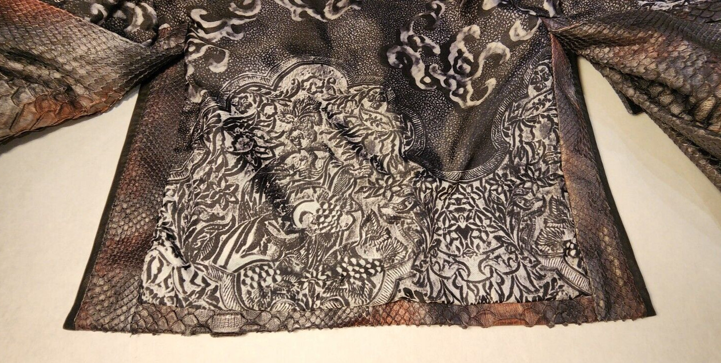 ANGELO GALASSO PYTHON & LAMBSKIN DINNER JACKET SI… - image 12