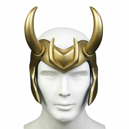 Loki Crown Horns Cosplay Headgear Helmet Costume Props Adult Headwear PVC - Picture 2 of 8