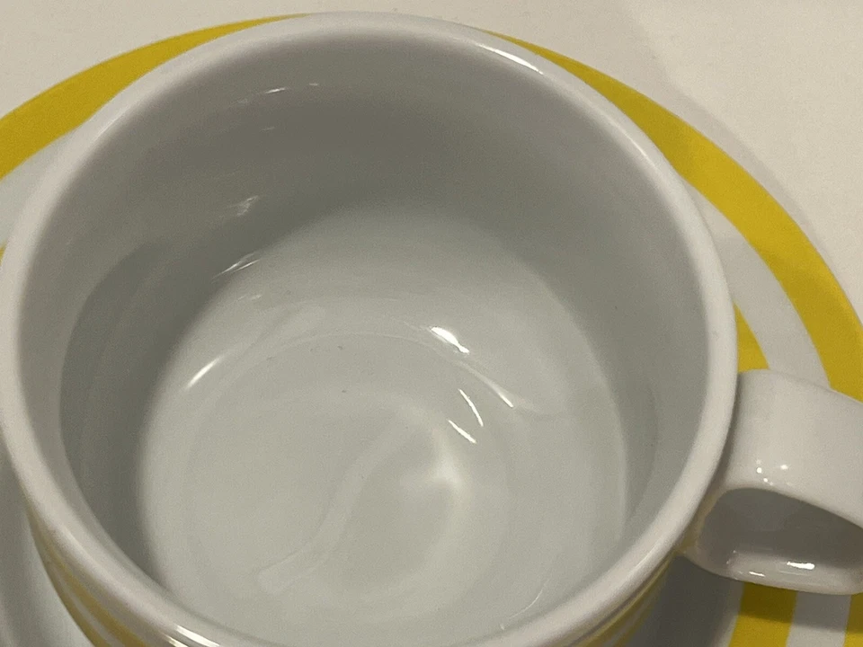 BOB VAN ALLEN PARA XÍCARA E PIRES “AMARELO TANGENTE” MIKASA, JAPÃO - Imagem 4 de 4