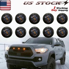 10x Smoked Amber Led Marker Lights Truck Trailer Round Side Bullet Light 34in