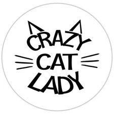 Gift Sticker : Crazy Cat Lady Kitten Mom Christmas Birthday Pet