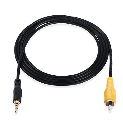 3.5mm TRRS Male to RCA Male Video Adapter Cable for GPS Car DVR Carcorder Camera