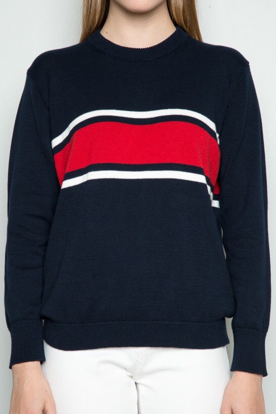 brandy melville navy/white/red striped 