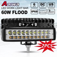 2pcs 6inch Slim Led Work Light Bar Flood Spot Driving Fog Lamp Car Suv Off-road 2pcs 6inch Slim Led Work Light Bar Flood Spot Driving Fog Lamp Car Suv Off-road