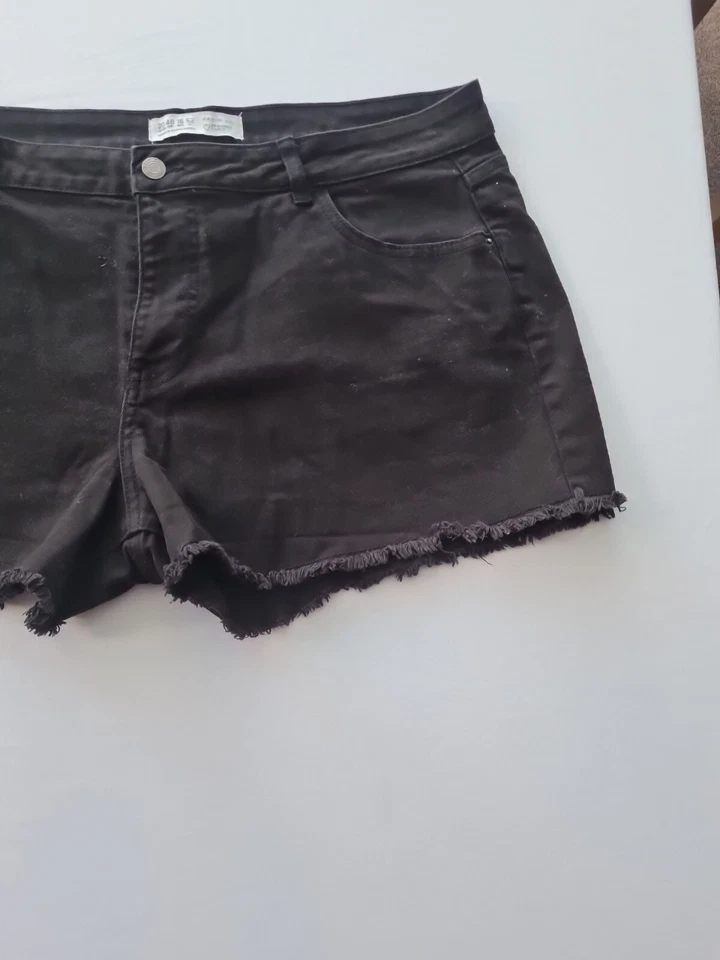 Ladies Denim Shorts Denim Co Size 20 Cutoffs Black 156 - Image 2 of 4