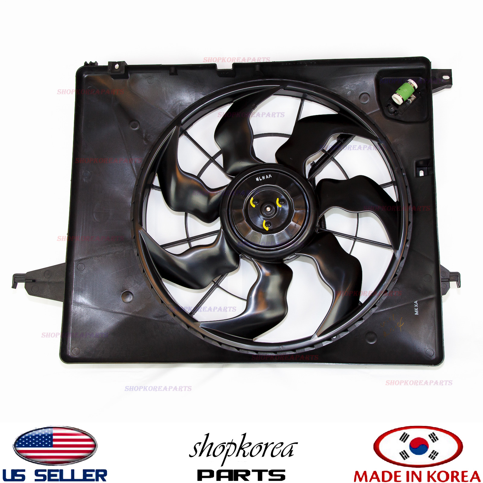 RADIATOR COOLING FAN MOTOR ASSEMBLY SANTA FE 1012 KIA SORENTO 1113