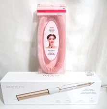 Kristin Ess Hair Soft Wave 1 1/4" Pivoting Titanium Curling Wand + Gift