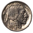 1937-D Buffalo Nickel 5c Denver Brilliant Uncirculated BU+