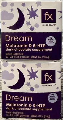 (2x) Dream Sleep Powder Supplement Dark Chocolate 30 servings ea. FREE FAST SHIP