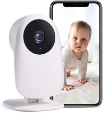 WiFi Baby Monitor Camera 2K HD Night Vision Two Way Audio Motion Sound Detection