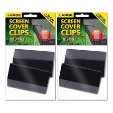 Exo Terra 2 Pack of Terrarium Screen Cover Clips, Small, for Aquariums Black