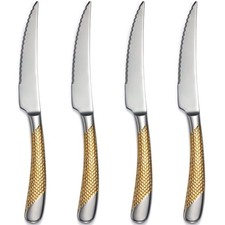 Heavy Duty Stainless Steel Dinner Knives Set Silverware Home Kitchen Table
