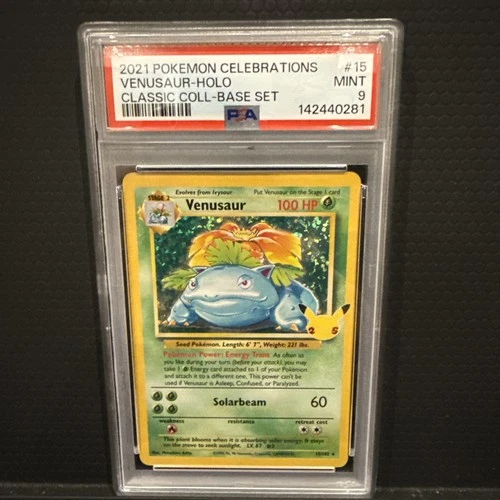 Venusaur PSA 9 Celebrations Classic Collection 15 Pokémon Card Mint