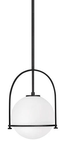 Hinkley Lighting 3407 Somerset 1 Light 12"W Pendant - Black - Picture 1 of 10