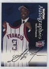 1999-00 Skybox Premium Autographics Steve Francis Rookie Auto RC