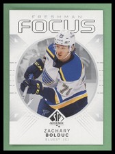 2024-25 SP Authentic Freshman Focus #FF-3 Zachary Bolduc St. Louis Blues