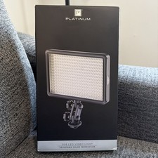 Platinum On-Camera LED Video Light Dual Color w/ Remote  Accessories Open Box 