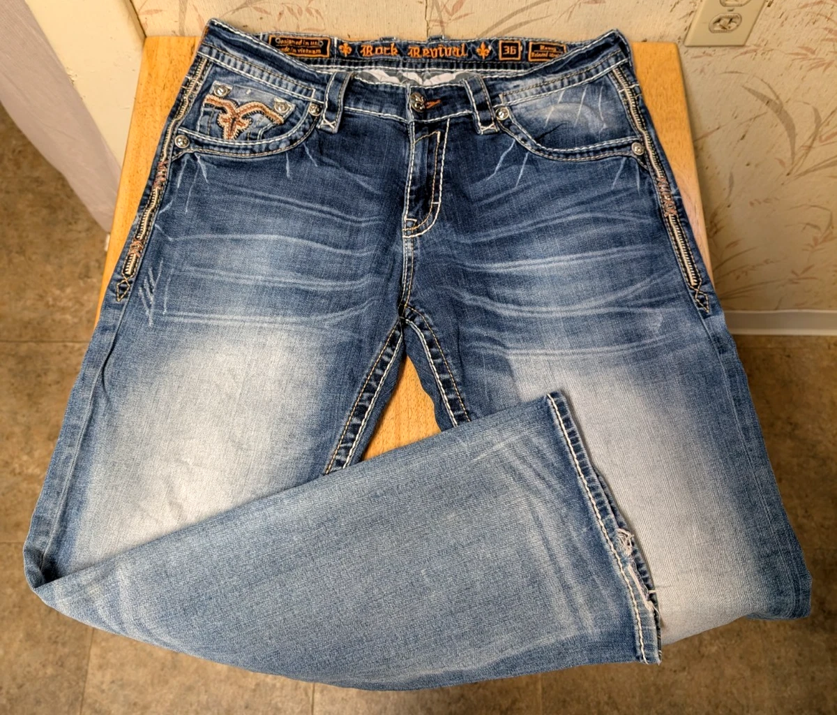 Rock Revival Denim Jeans for Men in 32 Inseam for sale | eBay