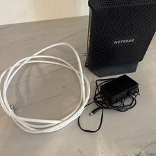 Netgear Nighthawk AC1900 C6900 WiFi Cable Modem Router W/ Power Cord and Cable